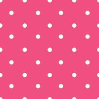 Polka dot pattern on pink background. Seamless polka dot vector for packaging or fabric print