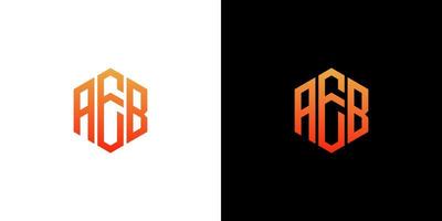 AEB Letter Logo Design polygon Monogram Icon Vector Template