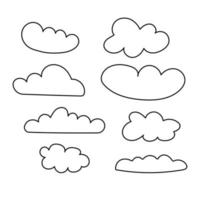 Hand draw the weather collection vector