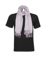 t-shirt met sjaal met knipsel pad transparant achtergrond png