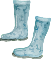 Boots painted in watercolor. png