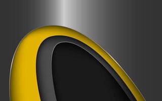 abstract gray yellow gradient color with curve combination shape overlap background. eps10 vector