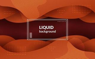 abstract orange gradient liquid wavy with geometric shape oevrlap layers background. eps10 vector