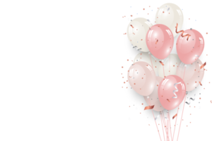 Luxury Pink Birthday Decoration Balloons png