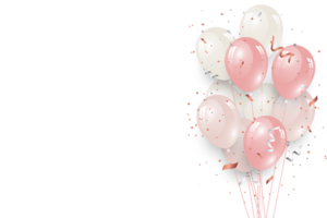 Luxury Pink Birthday Decoration Balloons png