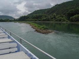 the river rhine near bingen photo