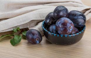 Ripe fresh plum photo