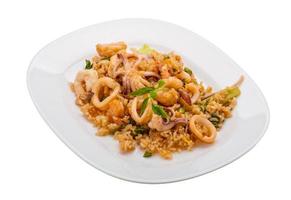 Rice with seafood photo