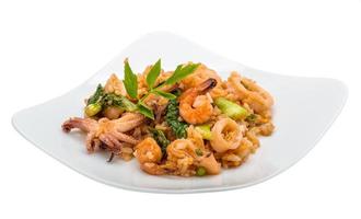 Rice with seafood photo