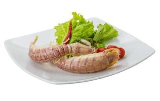 Boiled Spiny lobster photo