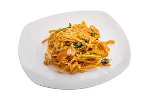 Fried noodles with vegetables photo