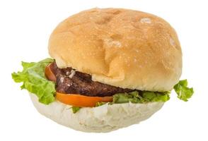 Hamburger on white background photo