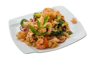 Rice with seafood photo