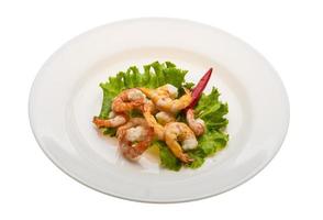 Unshelled king prawn photo