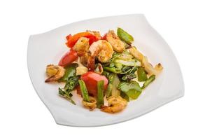 Seafood with vegetables photo