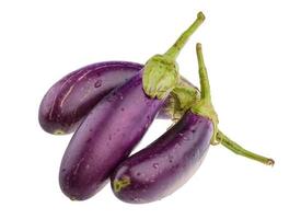 Eggplant on white background photo