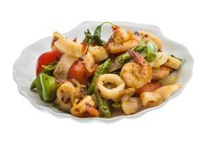 Seafood with vegetables photo