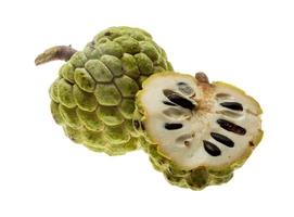 Noni fruit on white background photo