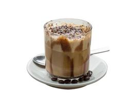 Mocha on white background photo