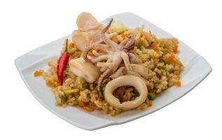 Fried rice with calamari photo