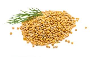 Mustard seeds heap photo