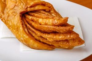 Baklava on the plate photo