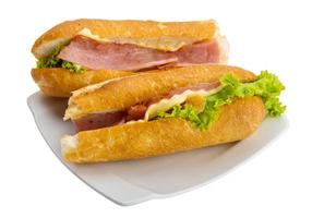 Ham and cheese sandwich photo