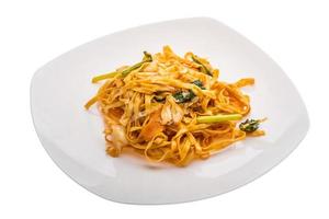 Fried noodles with vegetables photo