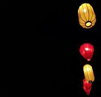 Paper lantern at night, at a Chinese festival at Pantai Indah Kapuk. photo