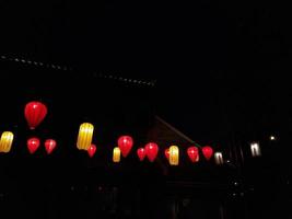 Paper lantern at night, at a Chinese festival at Pantai Indah Kapuk. photo