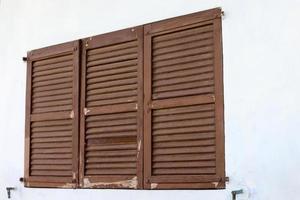 Haifa Israel May 19, 2019. Small window on the facade of a residential building. photo