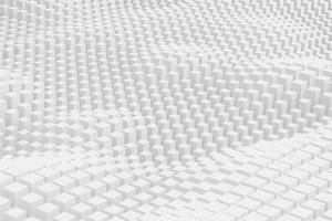 Fondo de papel tapiz de patrón de cubos geométricos 3d abstracto blanco foto