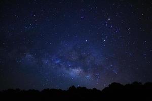 Milky way galaxy at Phu Hin Rong Kla National Park in Phitsanulok, Thailand photo