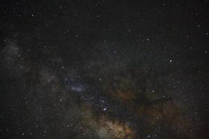 milky way galaxy with stars and space dust in the universe photo