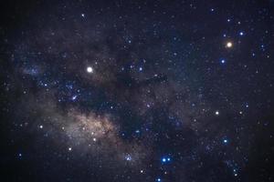 milky way galaxy with stars and space dust in the universe photo