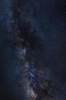 Milky way galaxy with stars and space dust in the universe, Long exposure photograph, with grain. photo