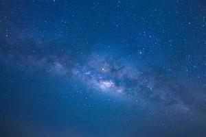 Milky way galaxy with stars and space dust in the universe, Long exposure photograph, with grain. photo