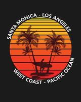 diseño de verano de california vector