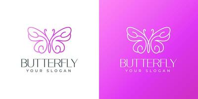 Beautiful Butterfly Logo design Inspiration vector