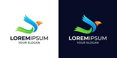 modern simple bird logo concept vector