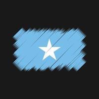 vector de pincel de bandera de somalia. bandera nacional