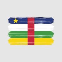 vector de bandera centroafricana. bandera nacional