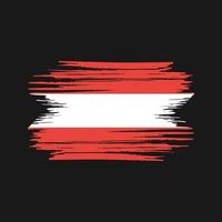 Austria Flag Brush Strokes. National Flag vector