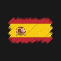 vector de pincel de bandera de españa. bandera nacional