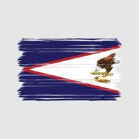 vector de la bandera de samoa americana. bandera nacional