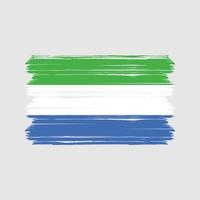 vector de la bandera de sierra leona. bandera nacional
