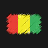 vector de pincel de bandera de guinea. bandera nacional