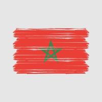 vector de la bandera de marruecos. bandera nacional