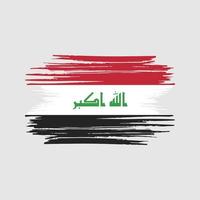 Iraq Flag Brush Strokes. National Flag vector