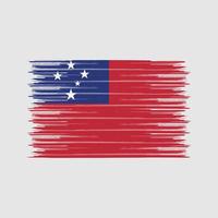 Samoa Flag Brush. National Flag vector
